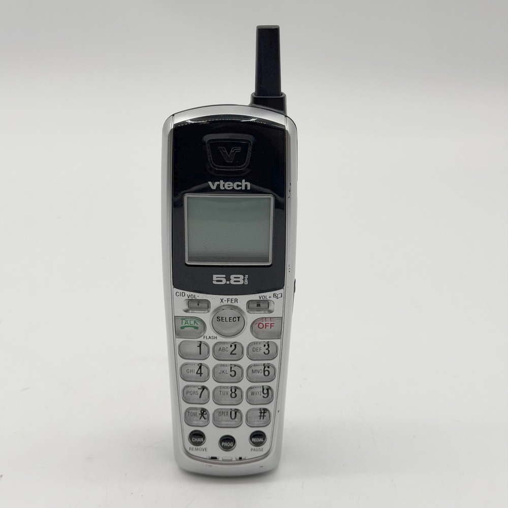 Vtech 5.8GHz Cordless Handset Replacement Phone Silver Black Digital Display